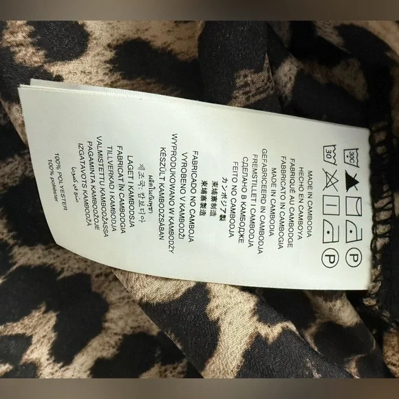 Michael Kors Animal Print Blouse in Brown and Black - Picture 6 of 6